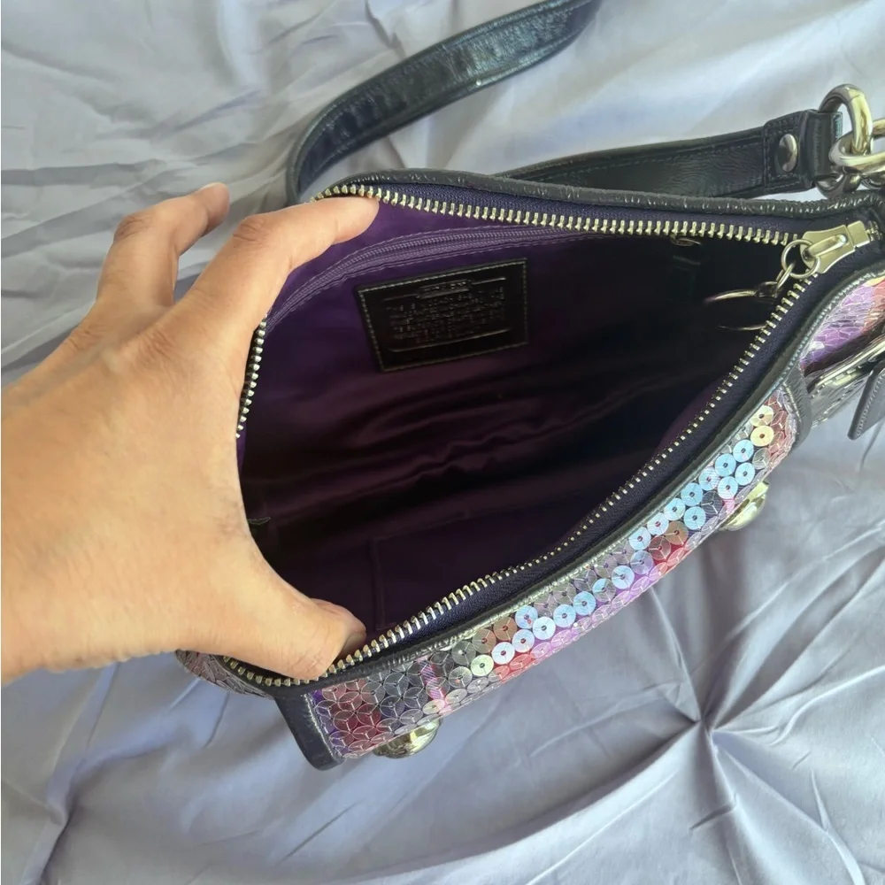 Coach Poppy Sequin Tartan Groovy